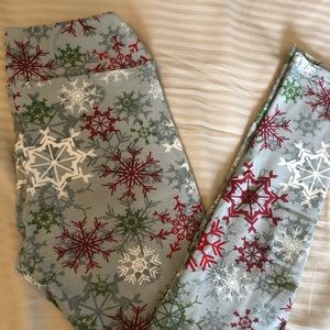 Unicorn LuLaRoe OS Snowflake Leggings